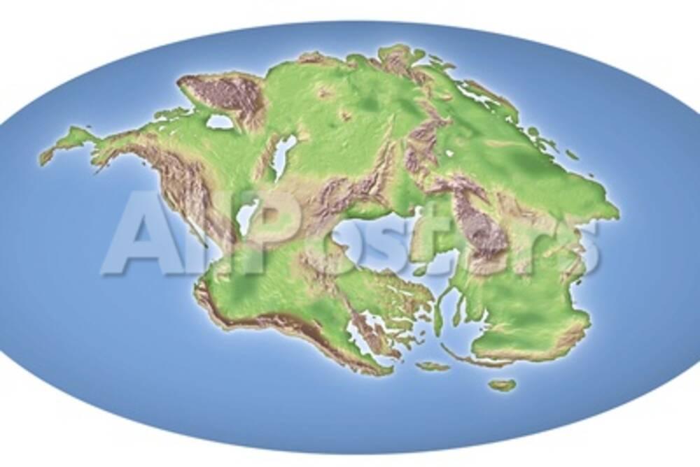 Continental Drift After 250 Million Years Photographic Print by Mikkel ...