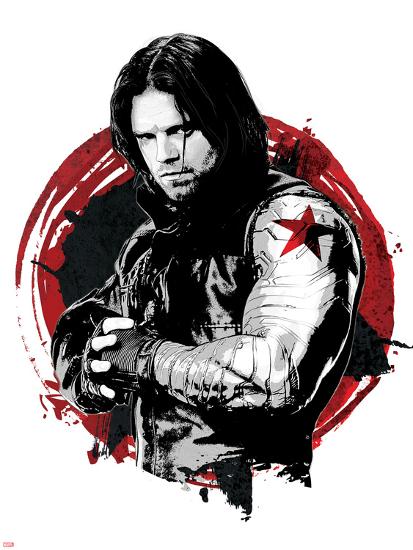 Download 'Captain America: Civil War - Winter Soldier (Bucky Barnes)' Poster - | AllPosters.com