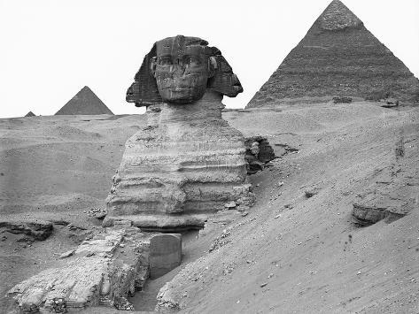 'Great Sphinx and Pyramids at Giza' Photographic Print - Bettmann ...