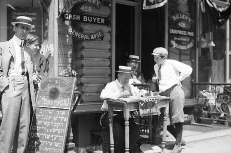 Notary Public on the Street Photographic Print at ...