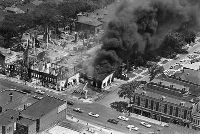 detroit riots burning buildings after print allposters urban