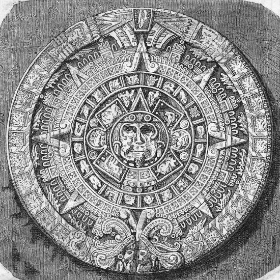 Great Aztec Calendar Stone Photographic Print at AllPosters.com