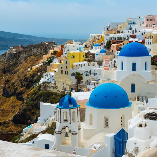 The Famous Blue And White City Oia Santorini Photographic Print Scorpp Allposters Com