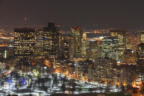 Boston Skyline At Night Massachusetts Usa Photographic Print Jiawangkun Allposters Com