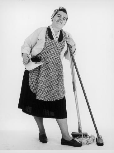 Mrs Mop the Cleaner Photographic Print at