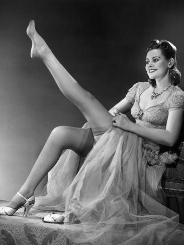 Women in silk stockings Clearance