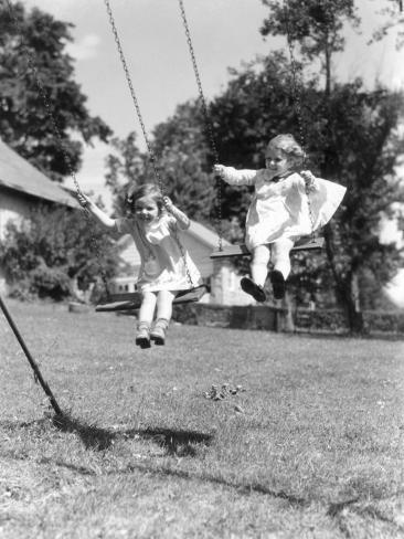 girls swing set