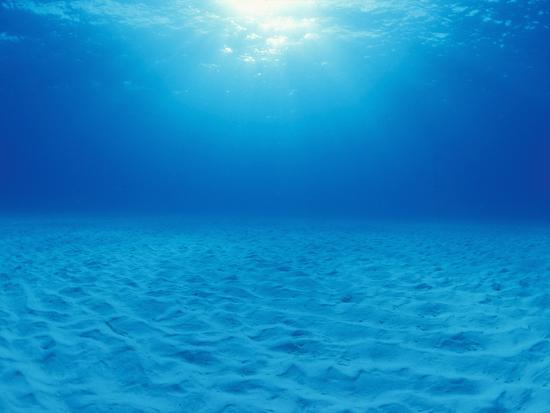 shallow underwater sand plain