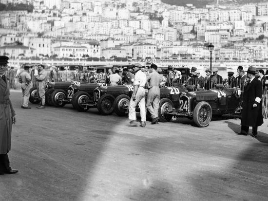 'A Line of Alfa Romeos at the Monaco Grand Prix, 1934' Photographic