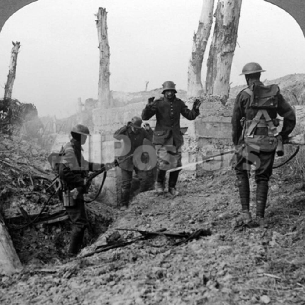 'German Soldiers Surrendering, Bullecourt, France, World War I, 1914 ...