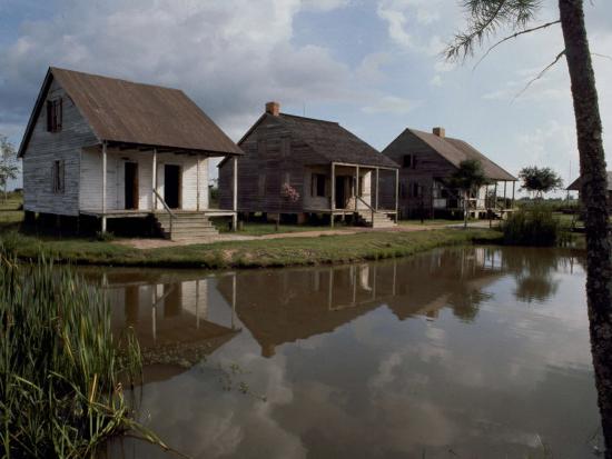 Houses in the Bayou Country of Louisiana Photographic Print at www.semadata.org