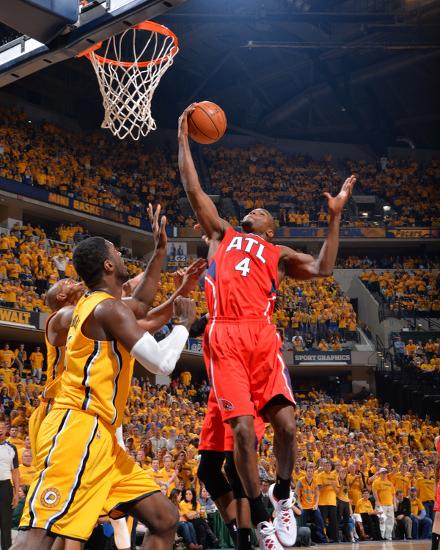 '2014 NBA Playoffs Game 7: May 3, Atlanta Hawks vs Indiana Pacers - Paul Millsap' Photo - Jesse ...