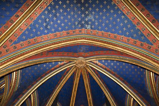 France Paris Notre Dame Cathedral Lower Church Apse Ribbed Vaulted Ceiling