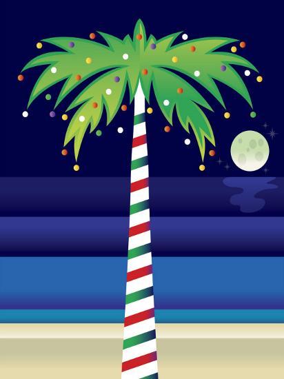 palm tree decorated with