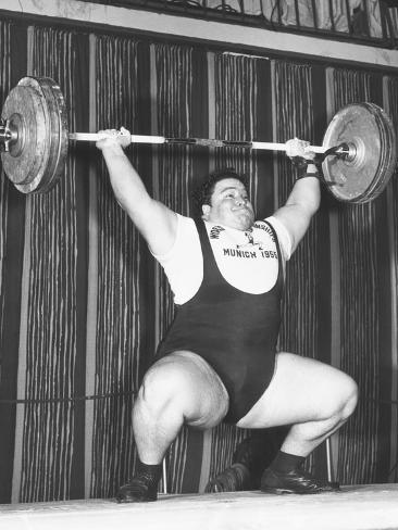 'Paul Anderson Lifts 320 Pounds During the 1955 ...