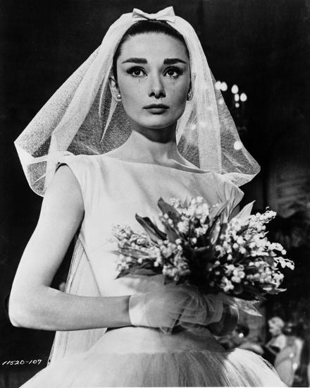 Audrey Hepburn Funny Face Wedding Dress Photo By Movie Star News