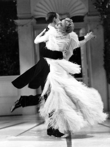 Art print POSTER CANVAS Ginger Rogers and Fred Astaire Dancing
