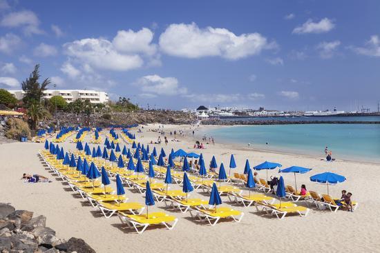 Playa Dorada Beach Blanca Lanzarote Canary Islands Spain Playa Dorada Beach Blanca Lanzarote Canary Islands Spain Atlantic