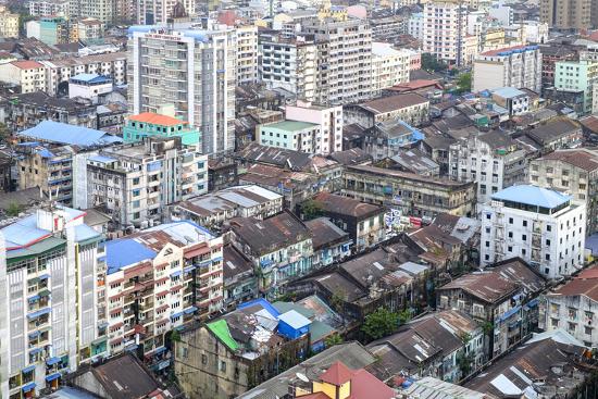 Old City Yangon Rangoon Myanmar Burma Asia Photographic Print Nathalie Cuvelier Allposters Com