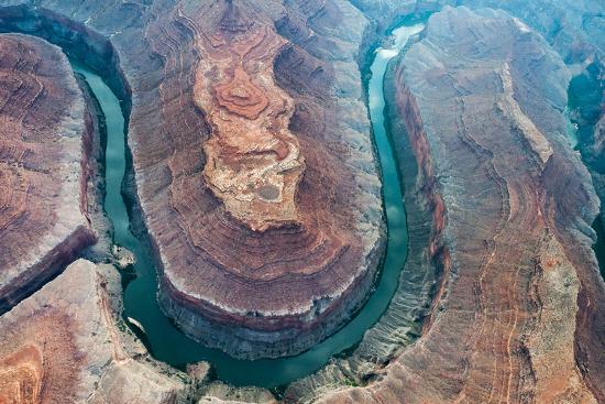 Aerial View Of The Colorado River Flowing Through The Grand Canyon Photographic Print Peter Mcbride Allposters Com