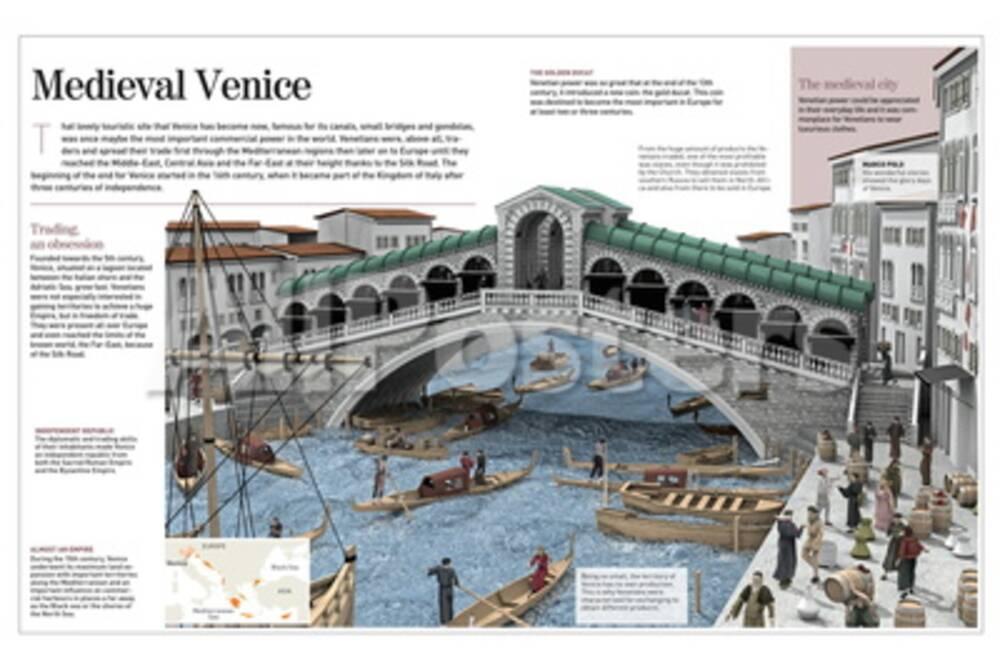 Infographic About The City Of Venice In The Middle Age When It Was An Important Trade Power