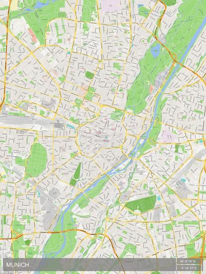 Munich Germany Map Poster Allposters Com
