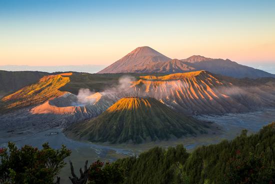Sunrise at Mount  Bromo  Volcano the Magnificent View of Mt  