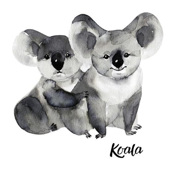 Australian Animals Watercolor Illustration Hand Drawn Wildlife