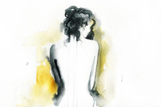 'Beautiful Woman Body. Abstract Watercolor .Fashion Background' Art