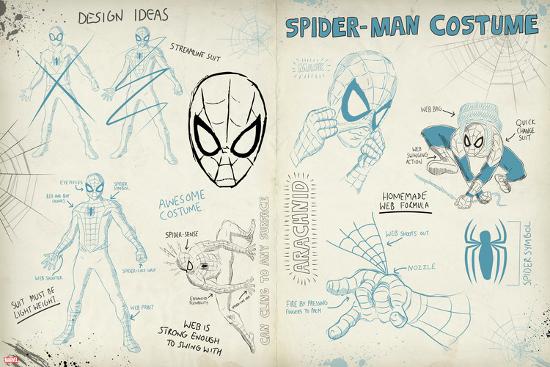 sketch spider man suit Prints AllPosters.com Sketch Spider Man at sketch spider man suit Prints AllPosters.com Sketch Spider Man at