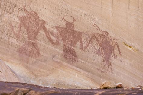 Native Pueblo Rock Art Lower Calf Creek Falls Trail Grand Staircase Escalante National Monument