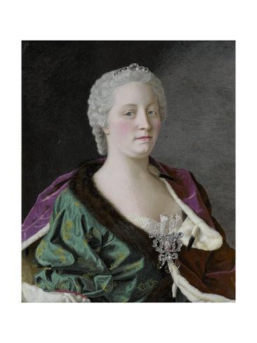 Jean Etienne Liotard Maria Theresia van Oostenrijk Giclee Canvas Print Poster