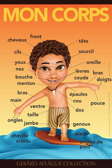 Mon Corps My Body Surfer Boy In French - 