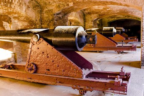 Cannon Battery At Historic Fort Sumter National Monument