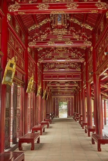 Corridor In The Forbidden Purple City Imperial City Hue Vietnam Premium Photographic Print David Wall Allposters Com