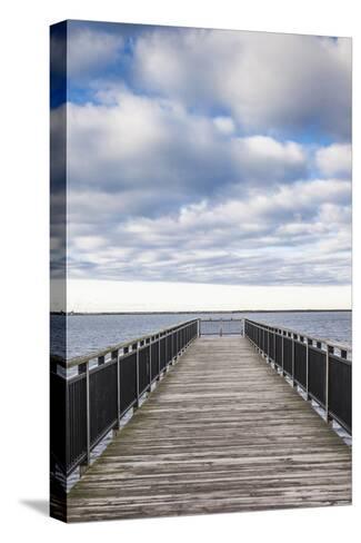 USA Western New York Buffalo Lake Erie Harborfront Pier Canvas Art Print