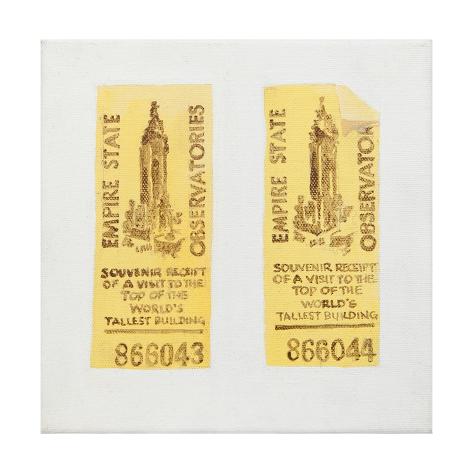 Old Ticket Of Empire State Building