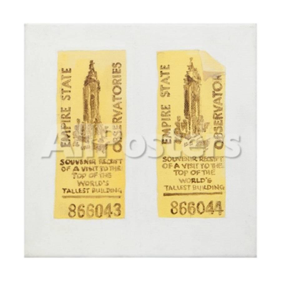 Old Ticket Of Empire State Building