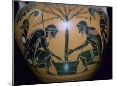 Vase Painting Of Achilles And Ajax Playing Dice Artist Unknown Giclee Print Unknown Allposters Com