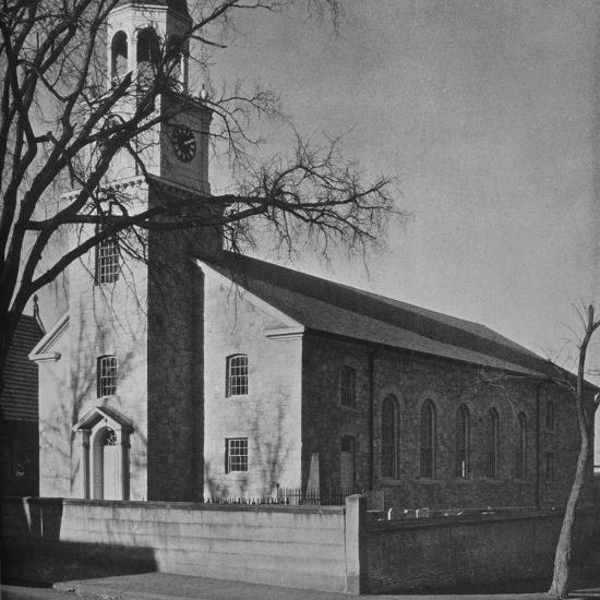 View of St Paul's Church from Main Street, Newburyport, Massachusetts