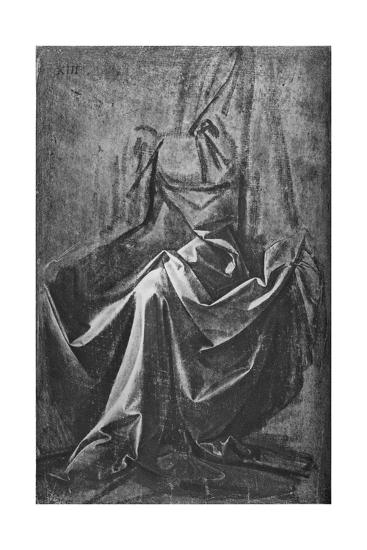 drapery study for a seated figure