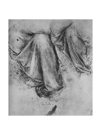 drapery study for a seated figure