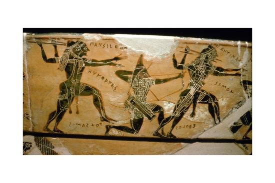 Detail From The Francois Vase Etruscan Tomb Find C6th Century Bc