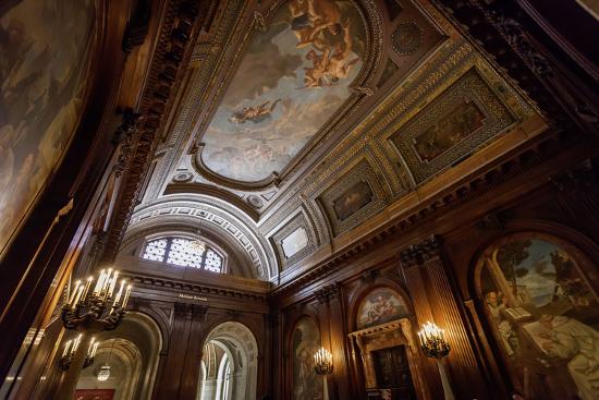 Ceiling Painting In Nypl New York Public Library Photographic