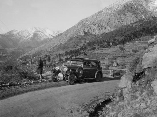 Talbot 14 45 4 Door Saloon Of Kitty Brunell Competing In The Monte