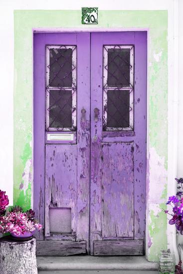 Welcome To Portugal Collection Old Purple Front Door