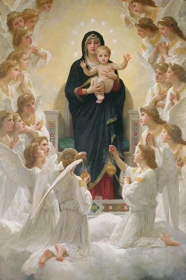 The Virgin with Angels, 1900' Giclee Print - William Adolphe Bouguereau | AllPosters.com