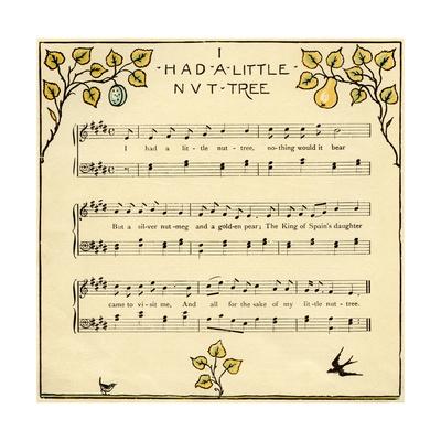 'I had a little nut tree' Giclee Print - Walter Crane | AllPosters.com