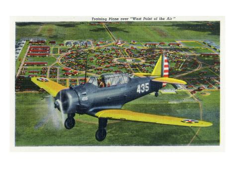 San Antonio Texas - View of a Training Plane over West 