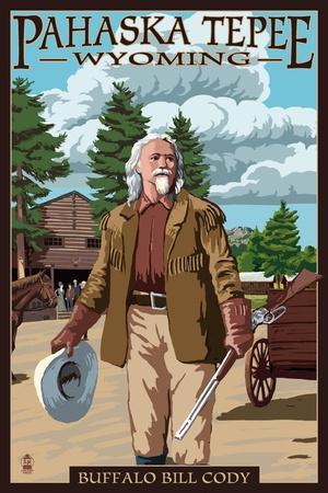 Buffalo Bill Scene - Pahaska Tepee - Cody, Wyoming' Prints - Lantern Press  | AllPosters.com